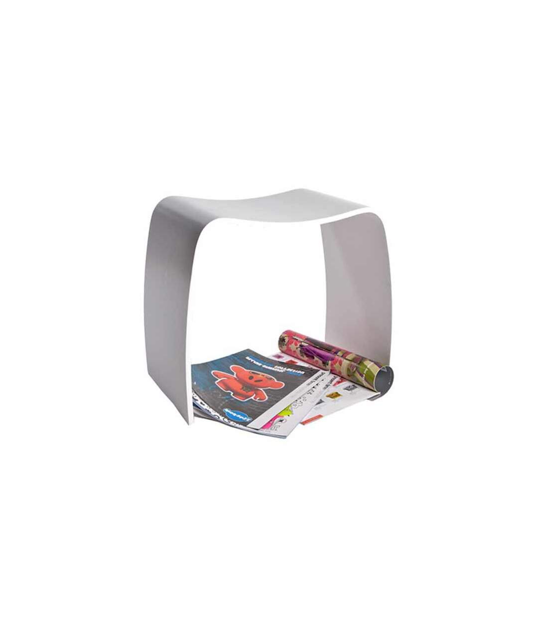 Paris Prix - Tabouret Design oméga 47cm Blanc