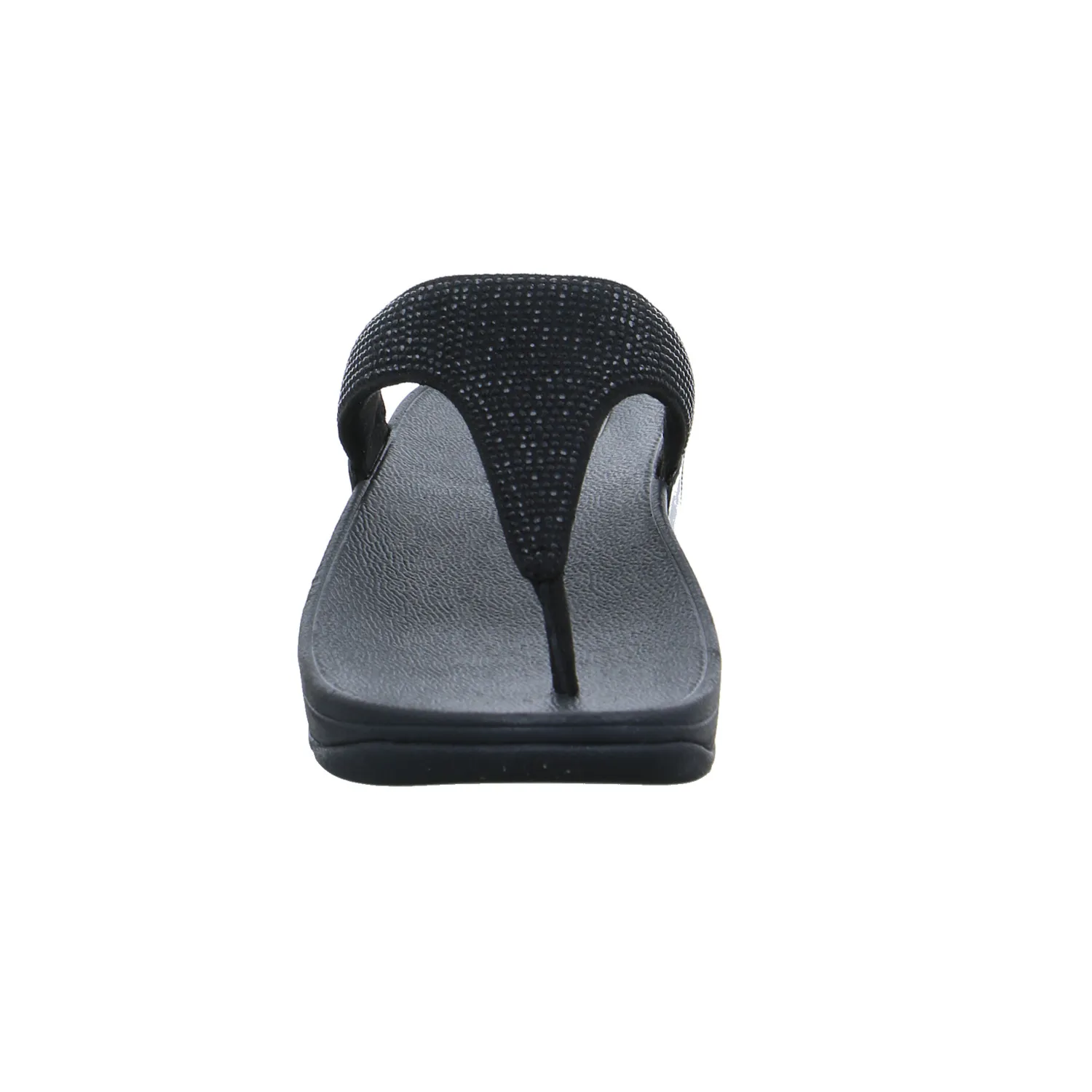 FITFLOP Zehentrenner-FlipFlop Schwarz Lederimitat