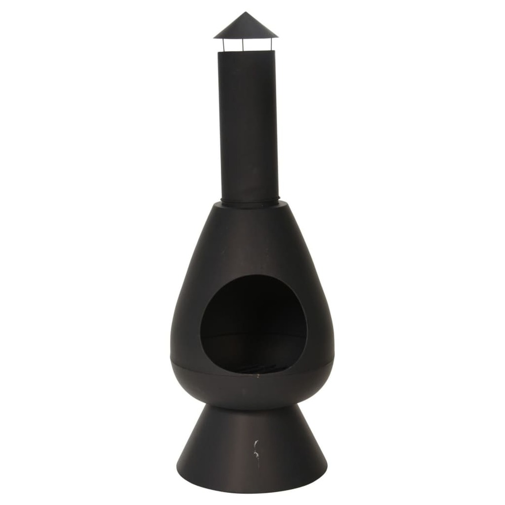 Foyer avec cheminée ambient 110 cm noir