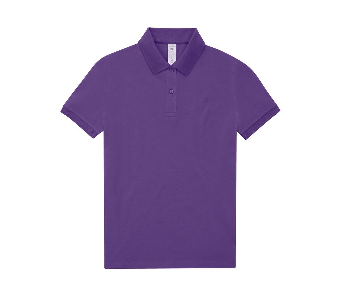 B&C BCW461 - Polo Femme Élégant en Coton Pré-Rétréci
