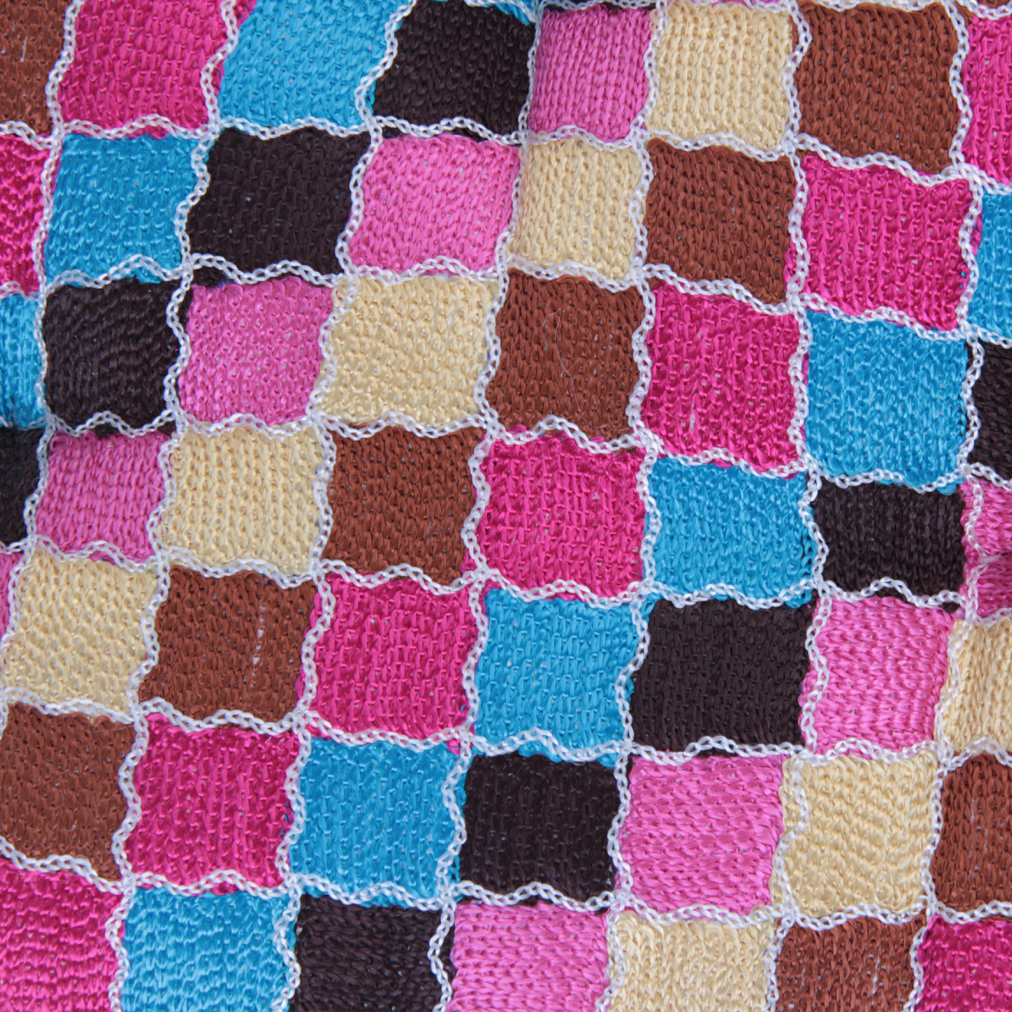 Sitzkissen 'Patchwork', multicolor, L 45 cm, B 45 cm, H 10 cm von fischer's lagerhaus