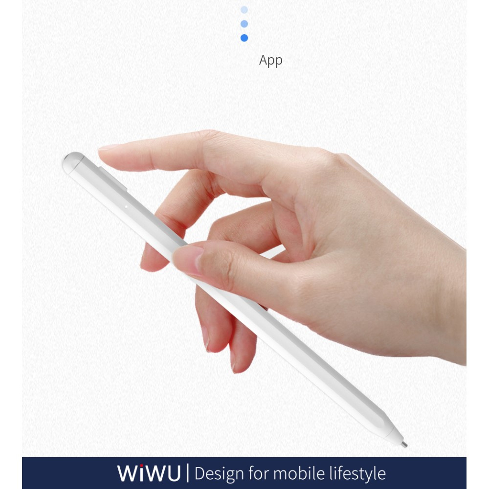 Magnetischer Touch Pen Stylus Pencil Universal (iOS / Android) - Weiss