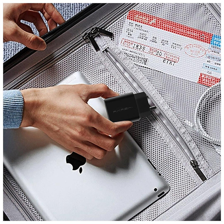 Akashi Chargeur Secteur 20W USB-A Quick Charge 3.0 + Câble USB-C