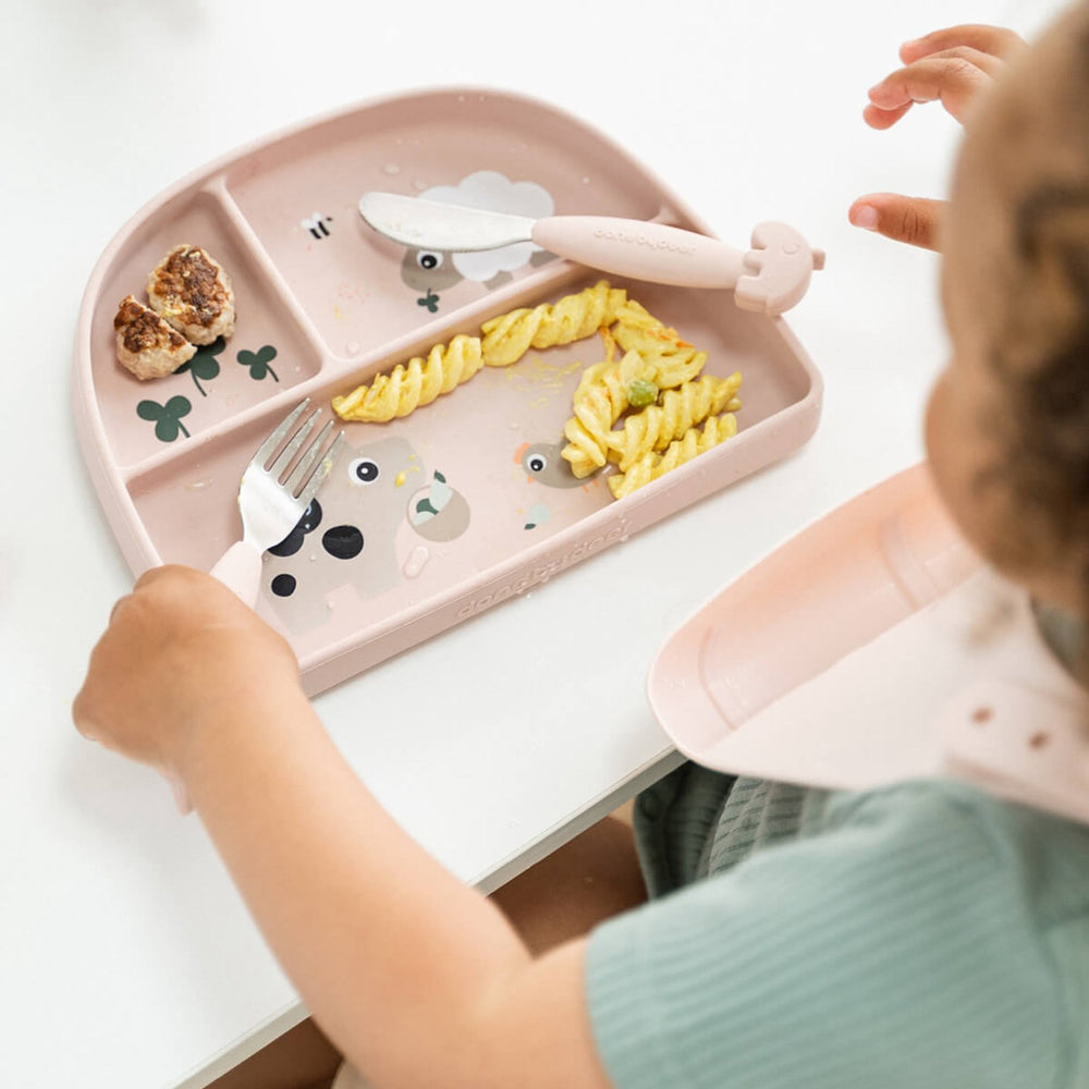 Køb DonebyDeer Tiny Farm Powder Stick&Stay Inddelt Tallerken