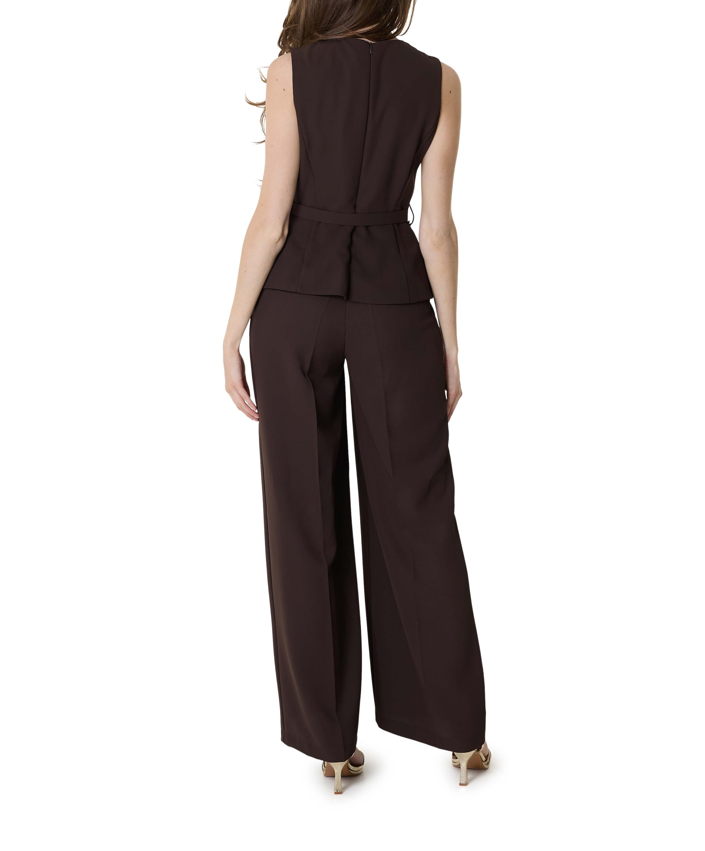 Rinascimento DIANA W-216/26 Tuta dames jumpsuit bruin