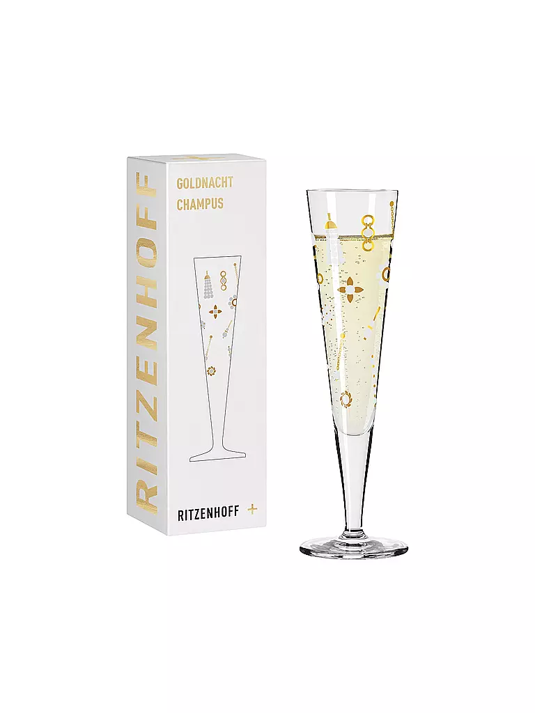 RITZENHOFF Champagnerglas Goldnacht Champus #40 Nathalie Jean 2024 gold