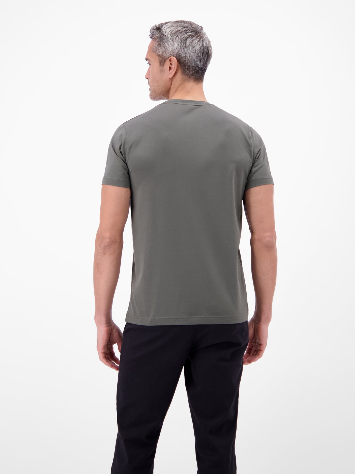 Basic T-Shirt mit LERROS Logo-Print
