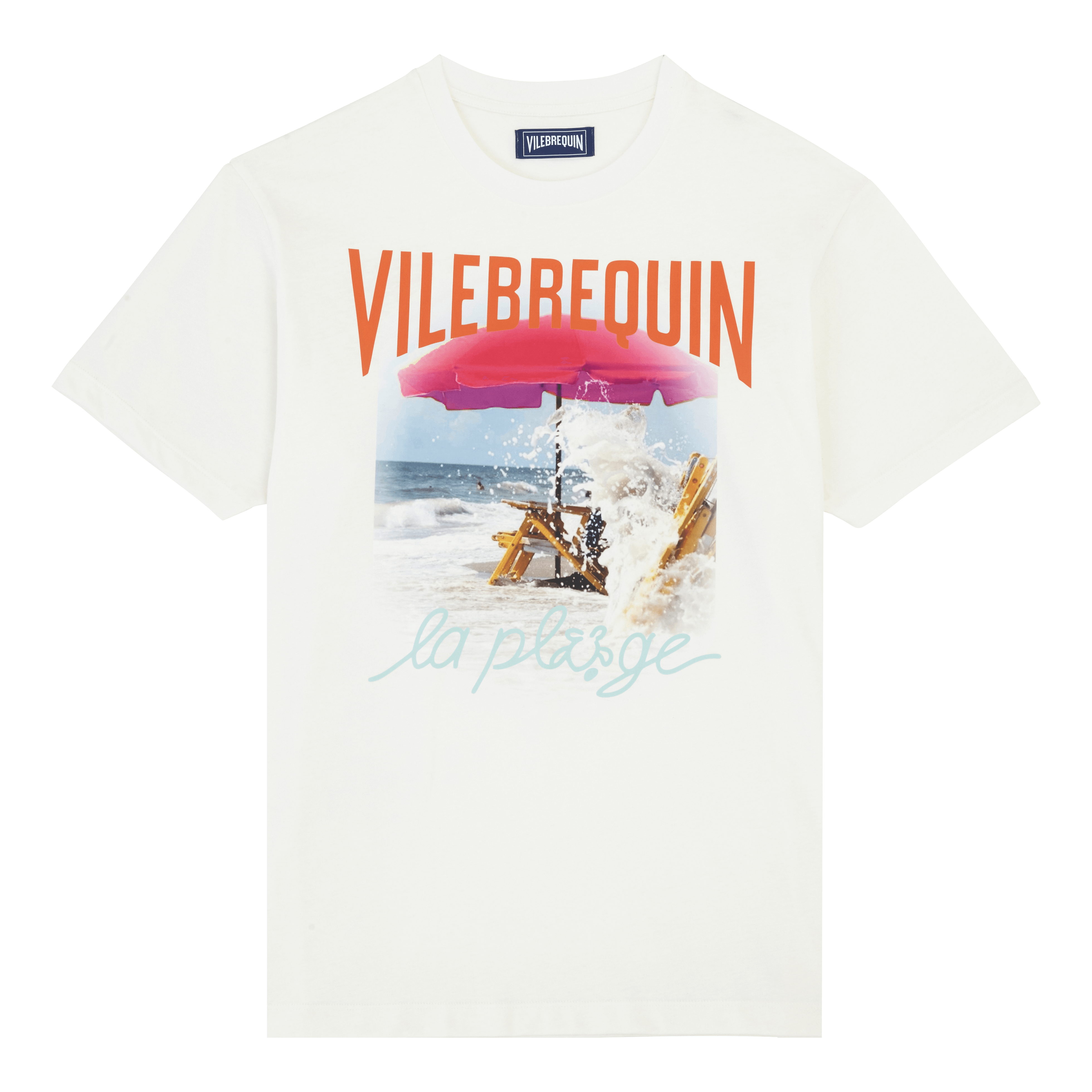 T-Shirt en Coton Homme Wave on VBQ Beach