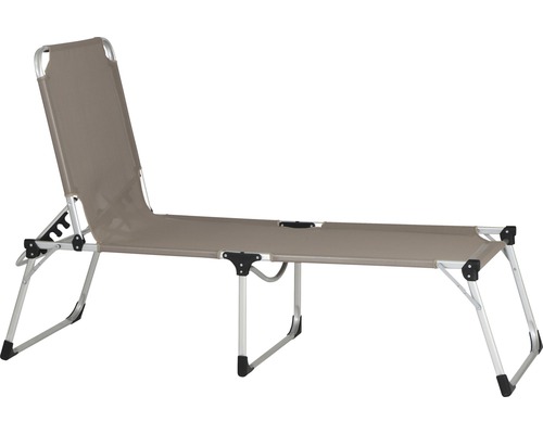 Siena Garden XXL ligstoel, taupe stof