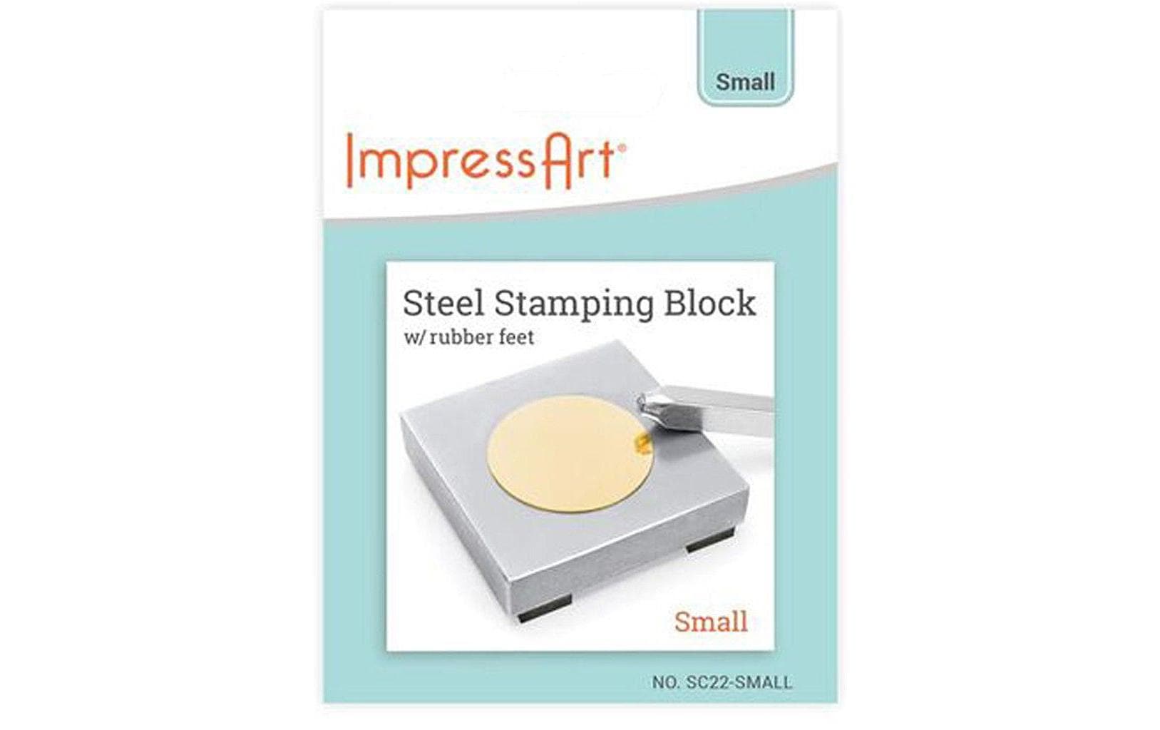 Prägeblock Metall 1 StückImpress Art Massiver Metall-Prägeblock