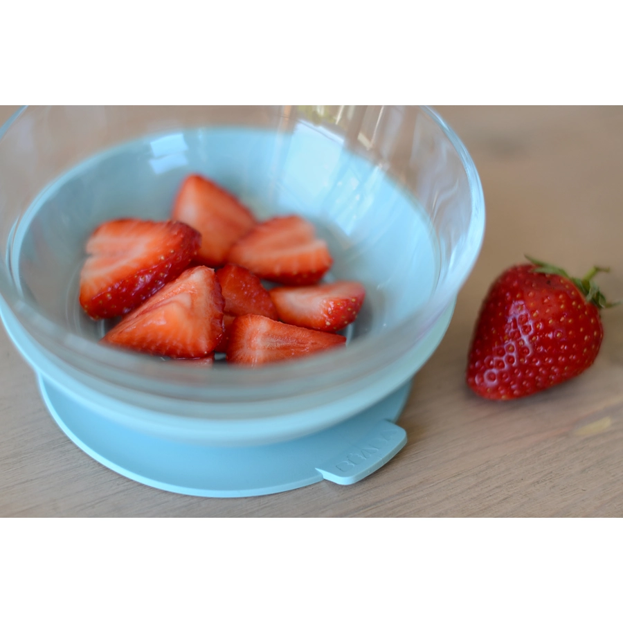 BEABA® Geschenkset Glas-Geschirr blau ab dem 6. Monat
