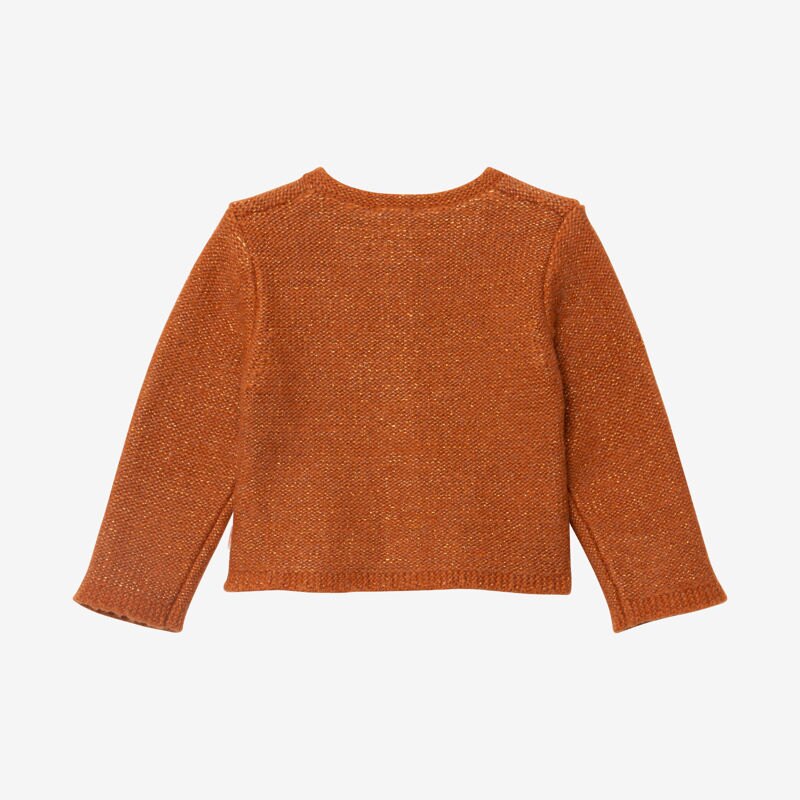 Cardigan fille tricot lurex caramel Catimini Aucune nuance