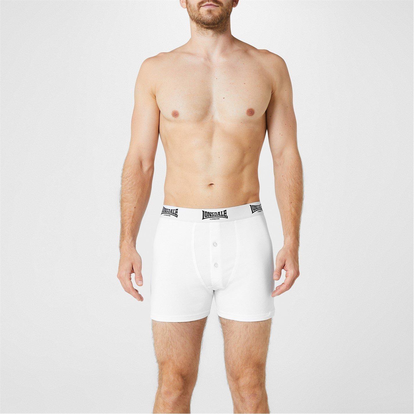 Lonsdale 2 Pack Boxers Mens