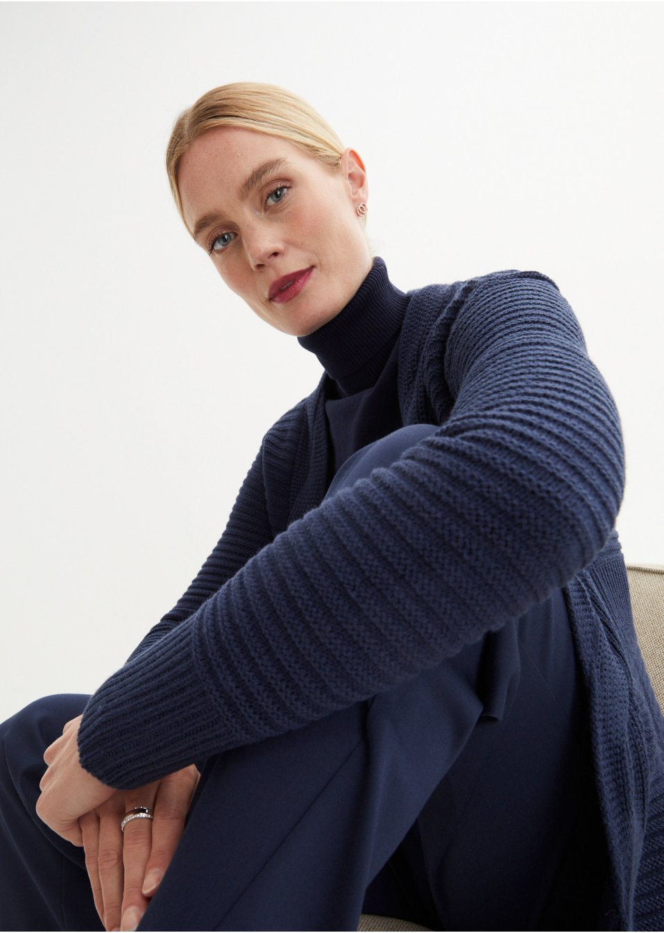 Gilet long en maille