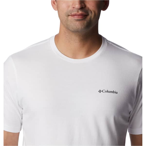 T-shirt COLUMBIA NORTH CASCADES SHORT SLEEVE TEE WHITE/CSC BOX LOGO GRAPHIC
