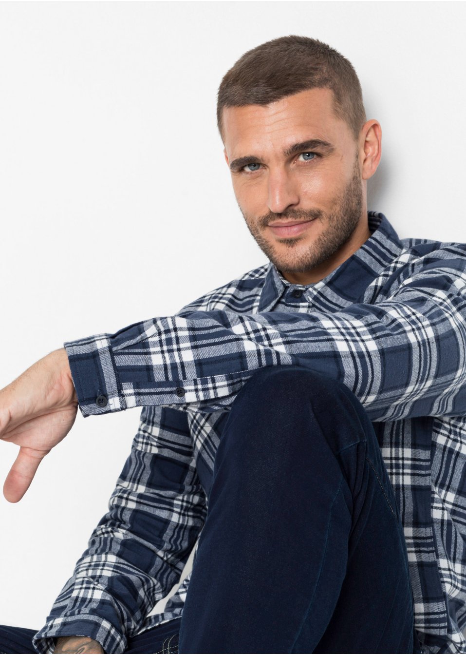Chemise manches longues en flanelle