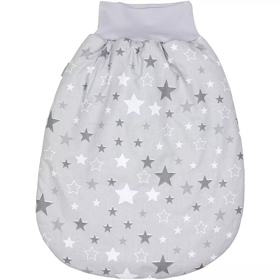 TupTam Baby Strampelsack mit Bund für Mädchen  und Jungen graumelange