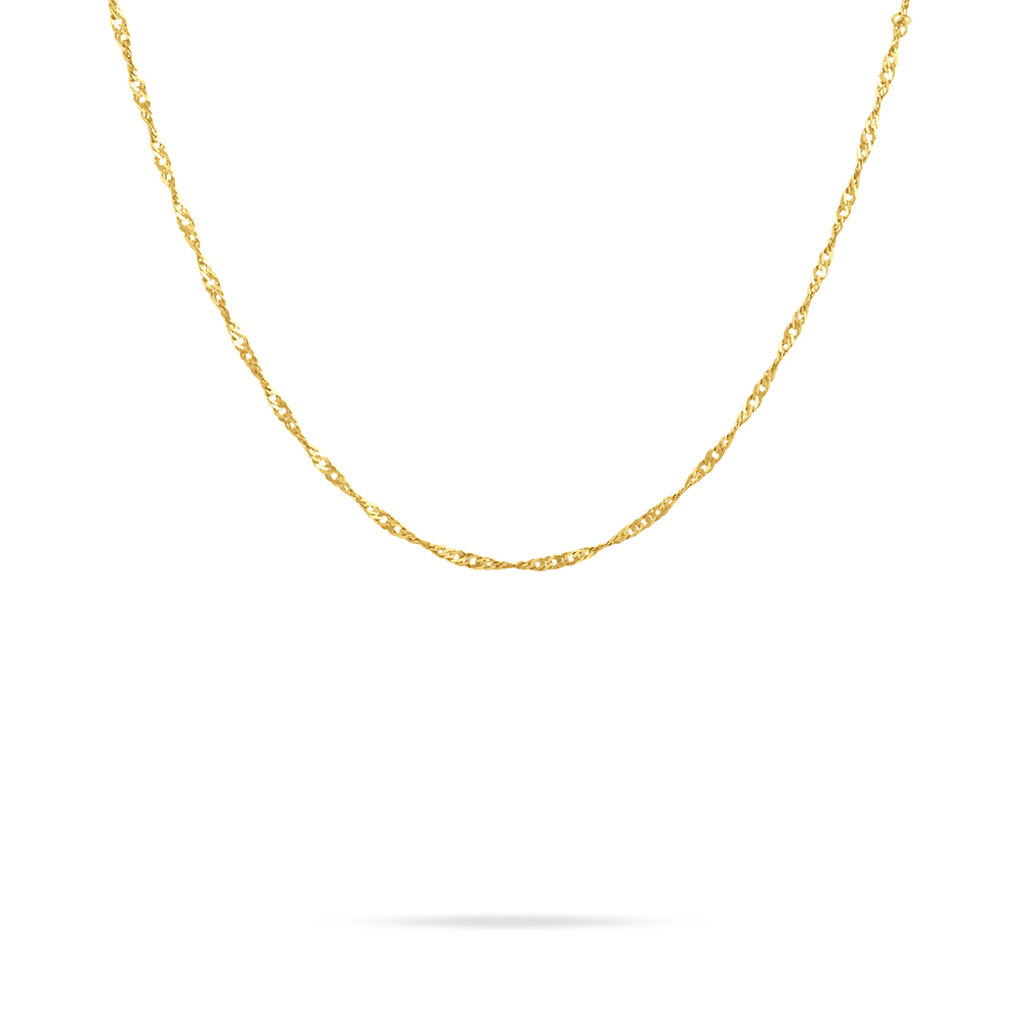 Chaîne Imanie Maille Singapour Or Jaune