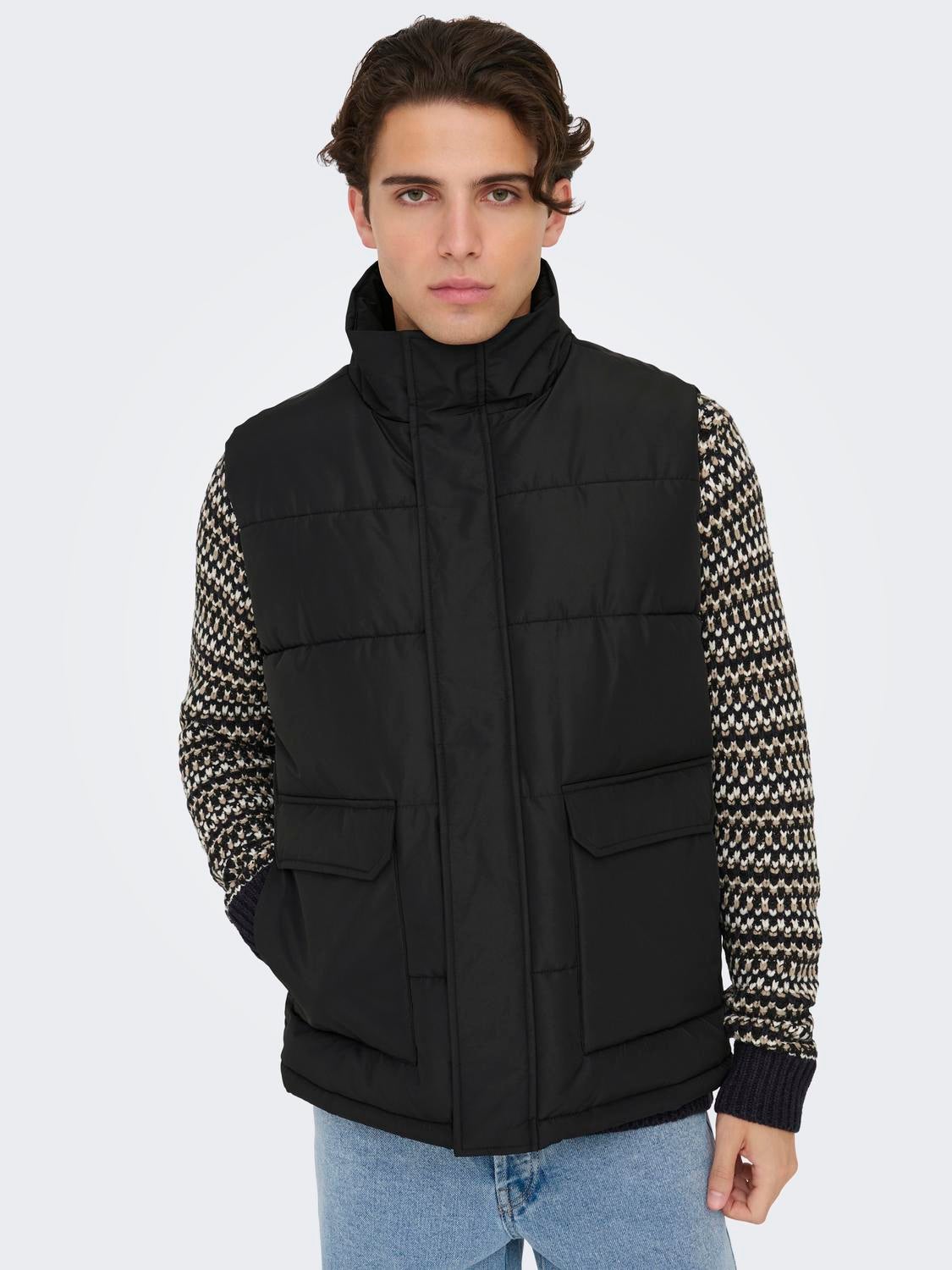 ONSCARL Daunenweste Black