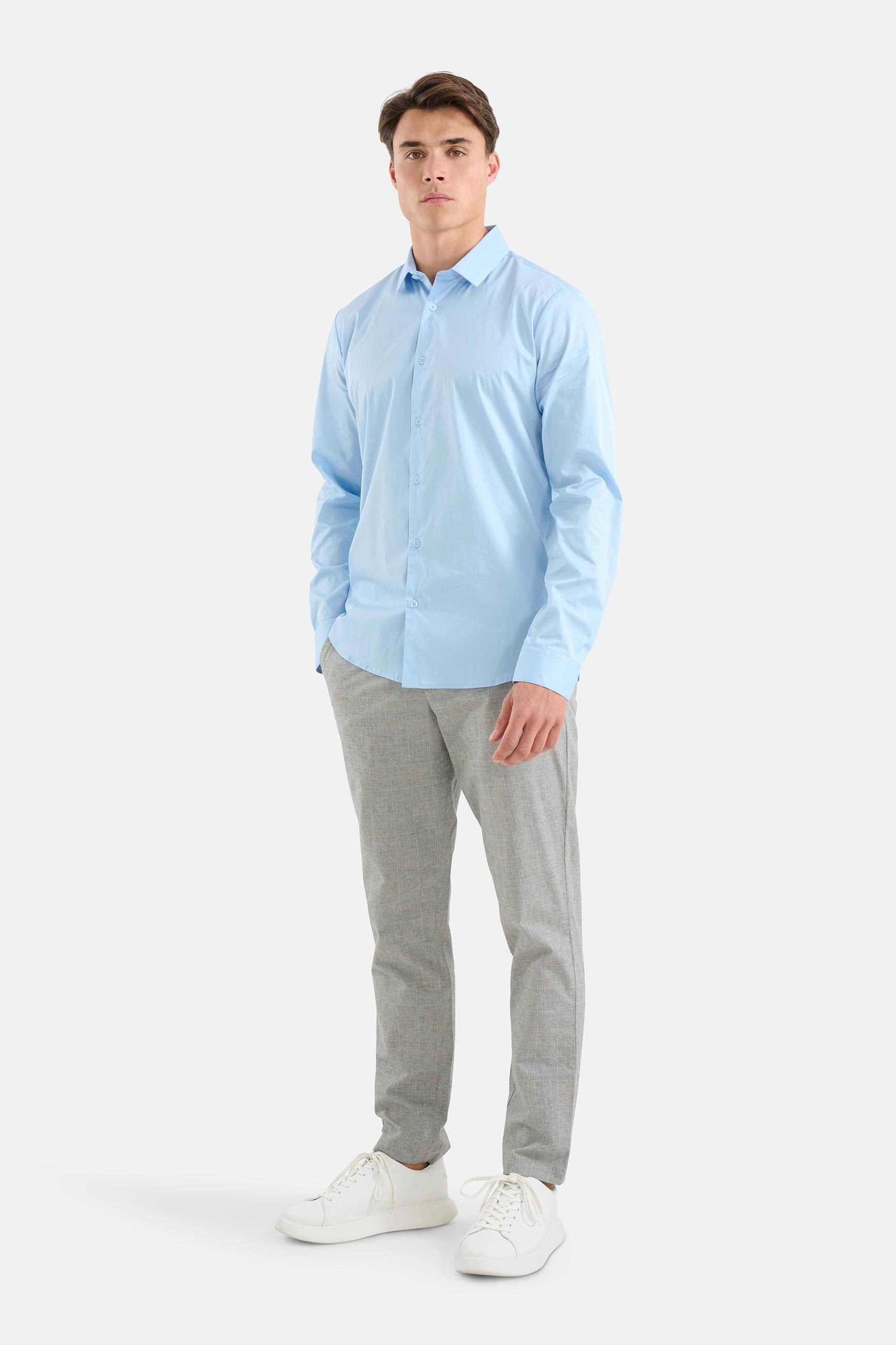 Shoeby regular fit overhemd lightblue