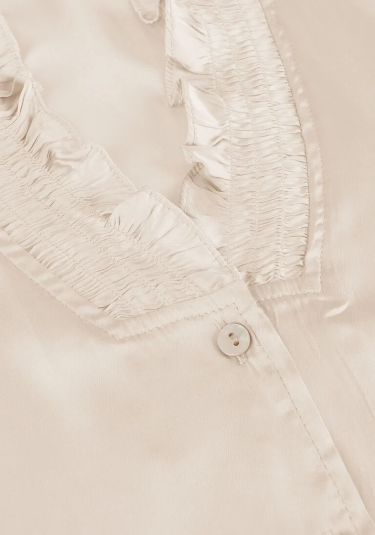 NEO NOIR beige neo noir blouse brielle satin blouse