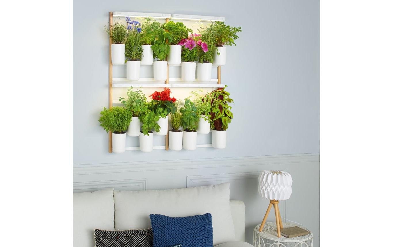 Kräutertopf Indoor Modulo 2 Weiss<br>Kräutergarten, klein und fein
