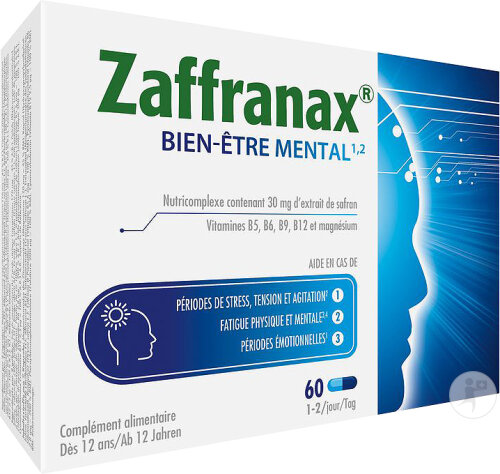 Zaffranax Bien-être Mental 60 Gélules