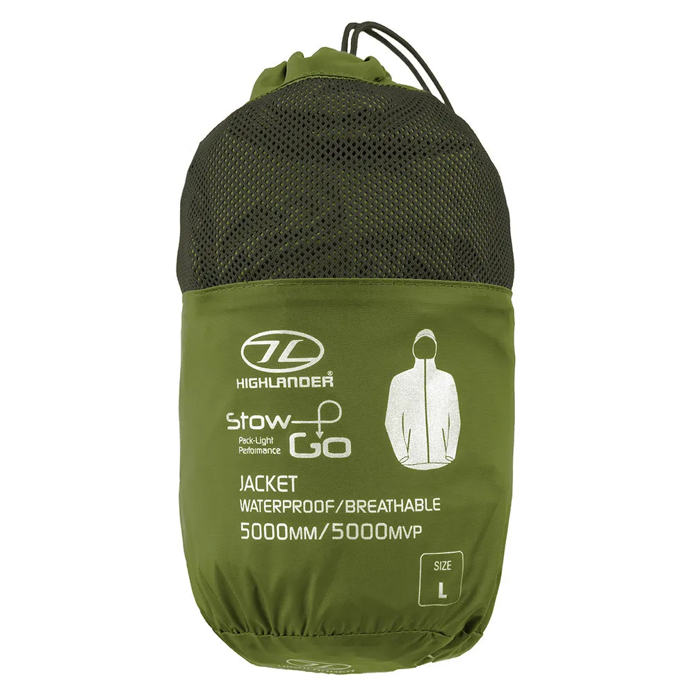 Highlander -  Highlander Regenjacke Stow and Go oliv