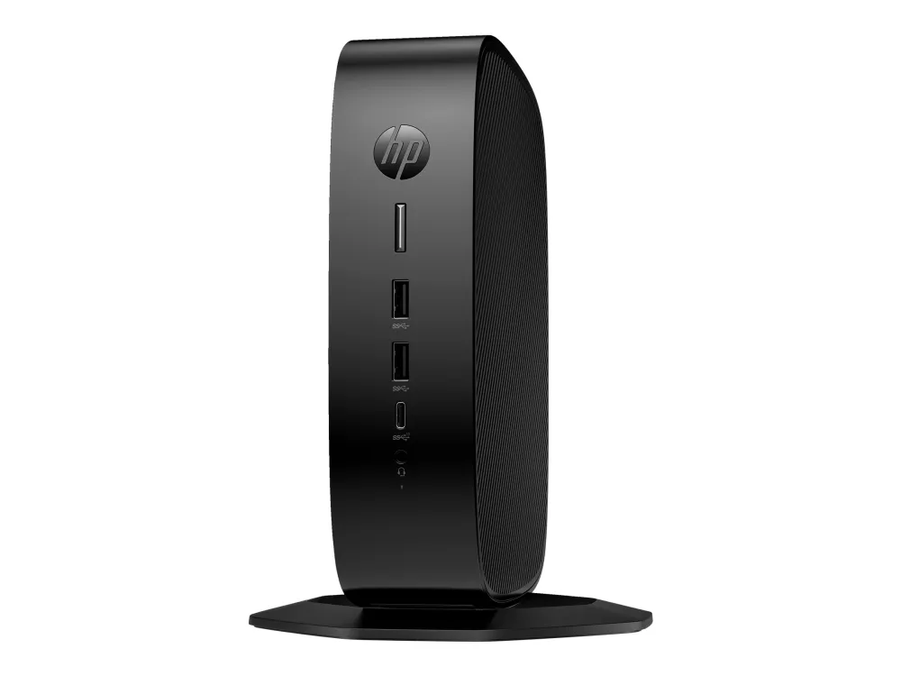 HP Elite t755 - Tynd klient - SFF 1 x Ryzen Embedded V2546 / op til 3.95 GHz - RAM 16 GB - SSD 256 GB - NVMe - Radeon Graphics - Gigabit Ethernet, Bluetooth 5.3, IEEE 802.11ax (Wi-Fi 6) - Win 10 IoT Enterprise - skærm: ingen - tastatur: tysk