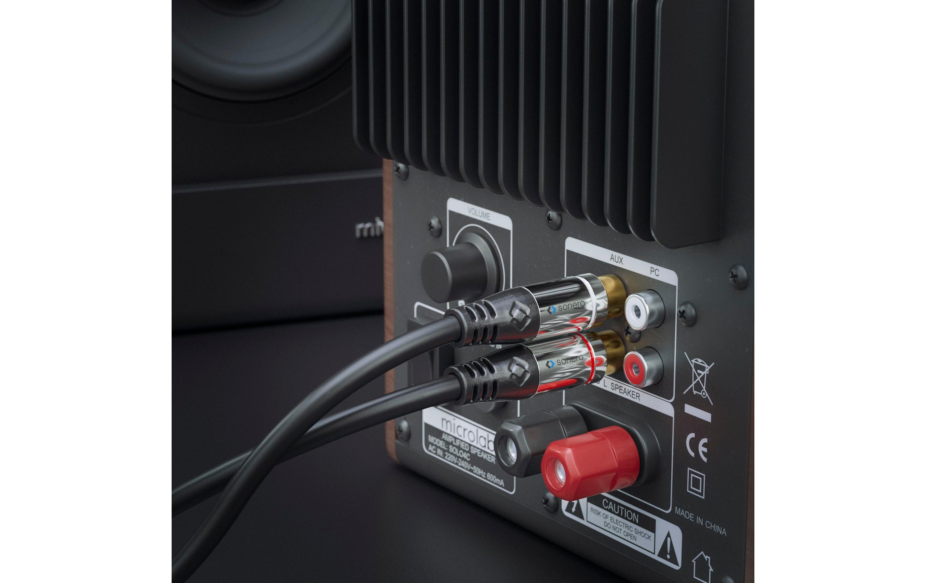 Subwoofer Stereo / Mono Y-Kabel Cinch - Cinch 2 mSubwoofer Stereo / Mono Cinch Audio Y-Kabel