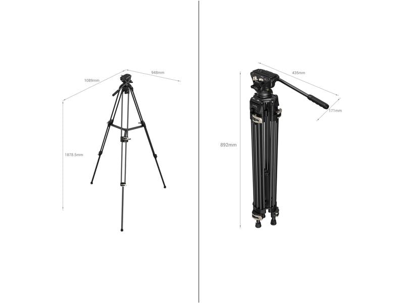 Smallrig Stativ Heavy-Duty Fluid Head AD-01 Heavy-Duty Fluid Head Stativ