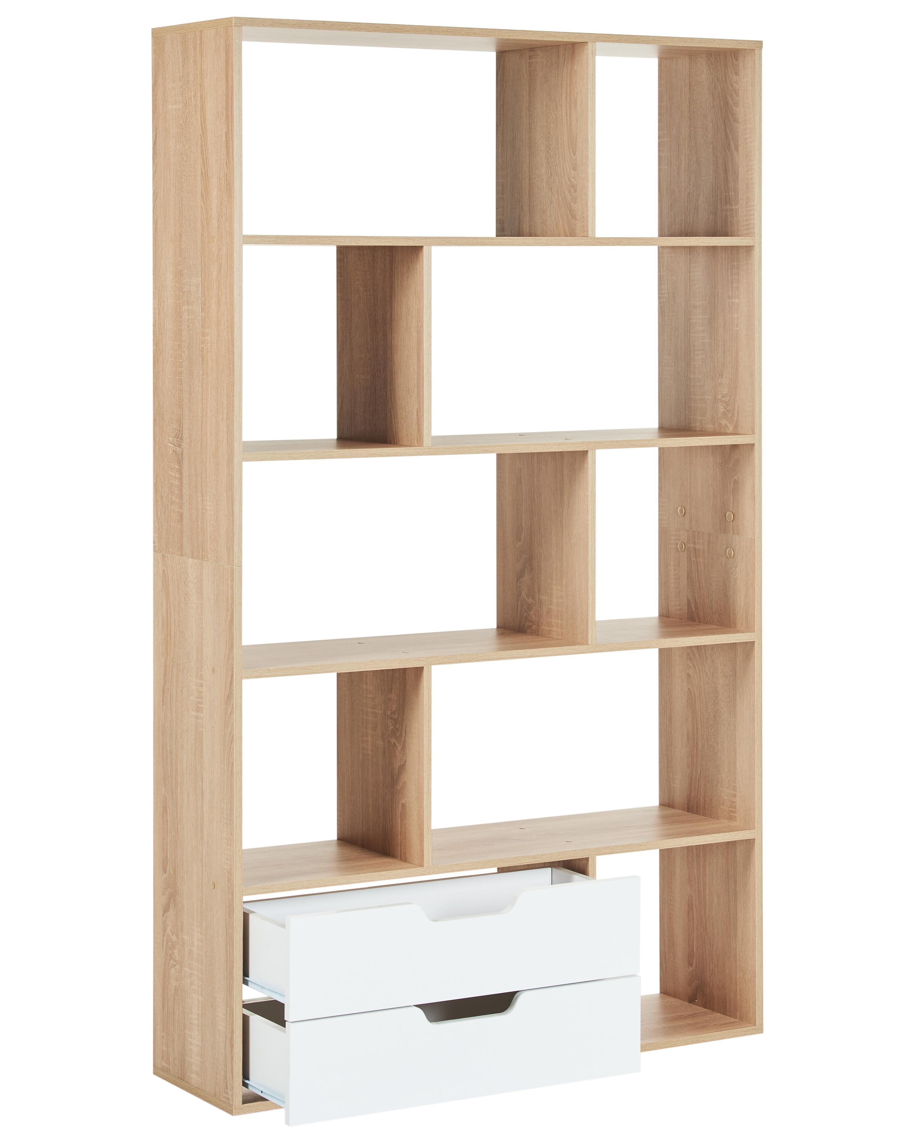 Boekenkast WADENA 185 cm Bruin/wit
