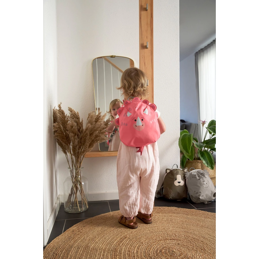 LÄSSIG Tiny Backpack About Friends, Dino rosa