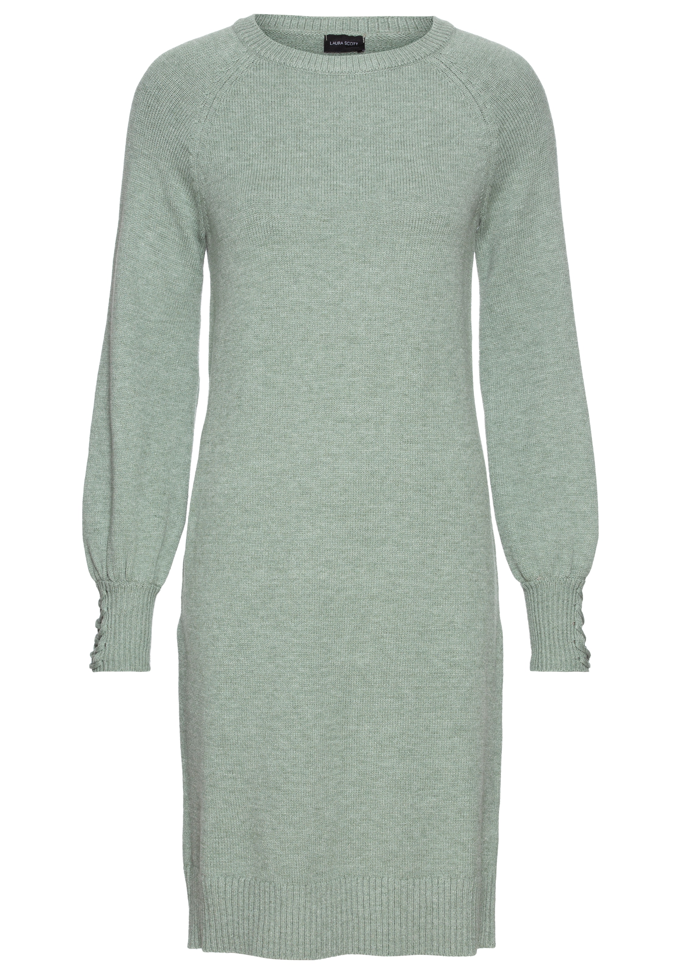 Laura Scott Strickkleid mit Schnürdetail aus Viskosemischung