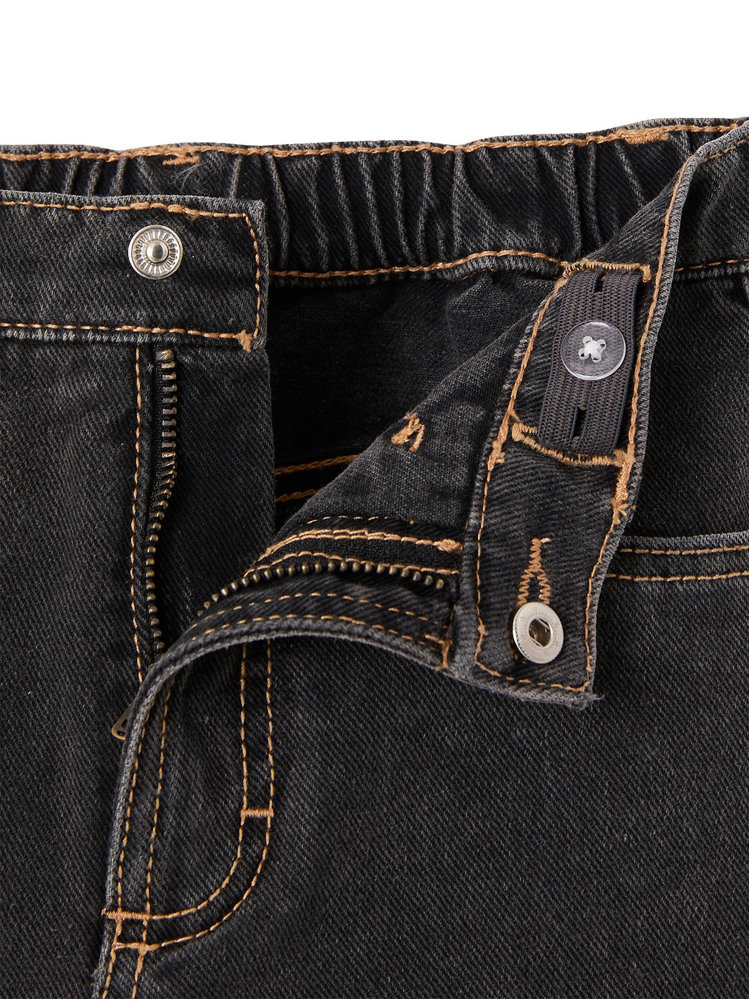 Vertbaudet Mädchen Hosenrock aus Denim anthrazit