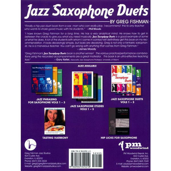 Greg Fishman Jazz Jazz Saxophone Duets 3
