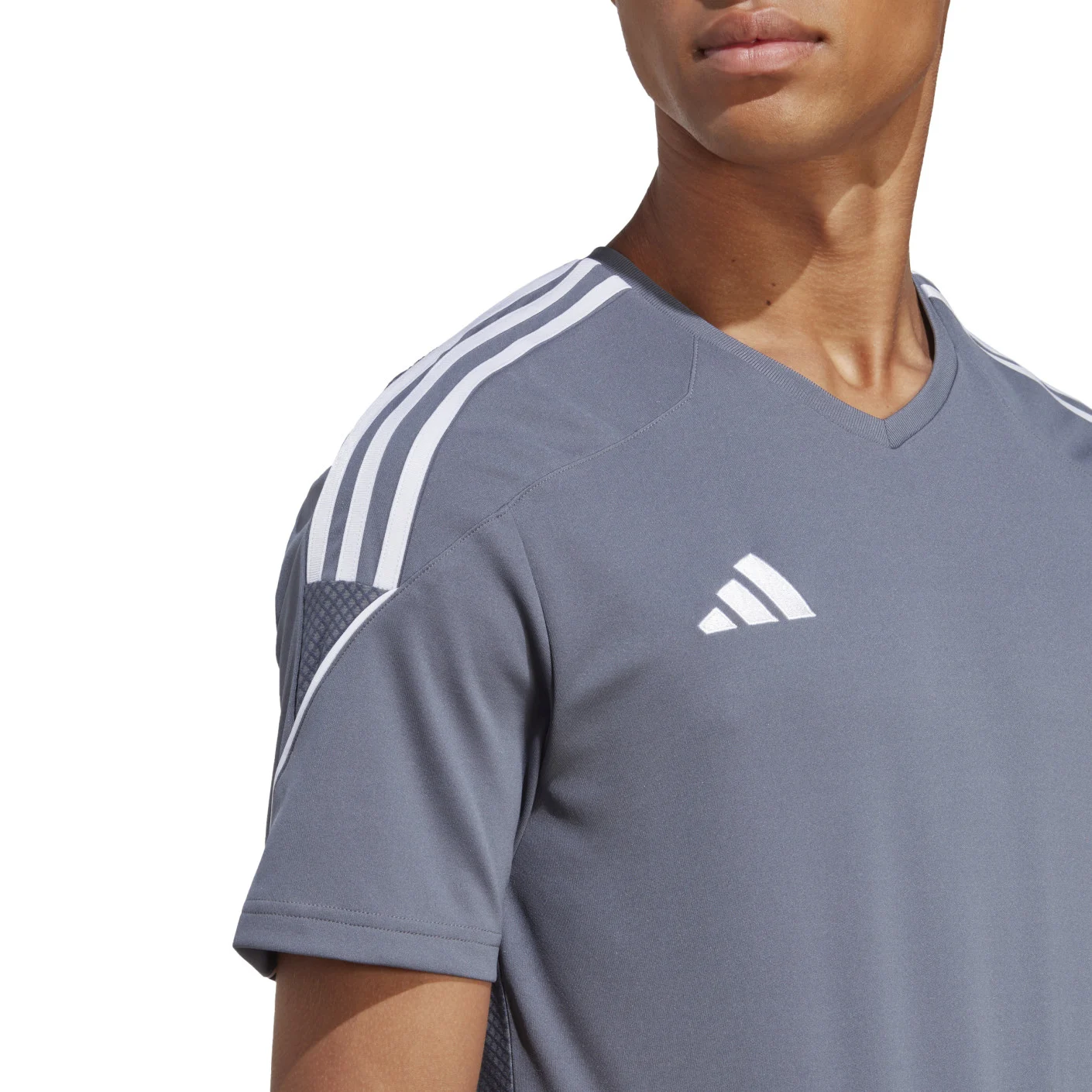 Adidas Tiro 23 League Voetbalshirt Grijs Wit