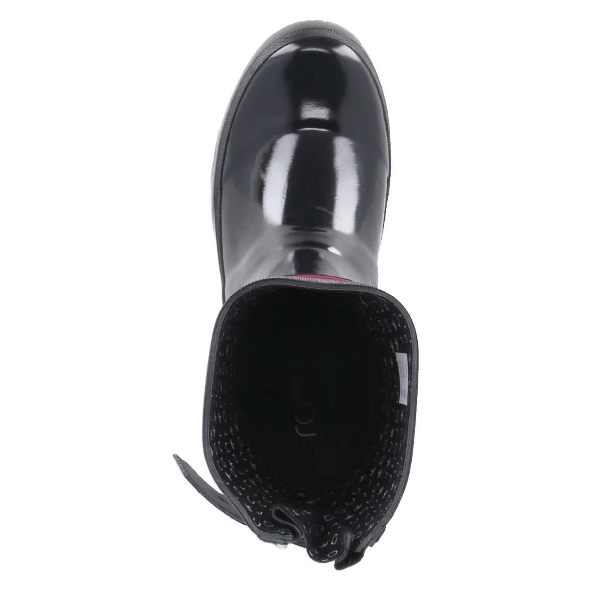 RajnGummistiefel GLOSSY - black-pink