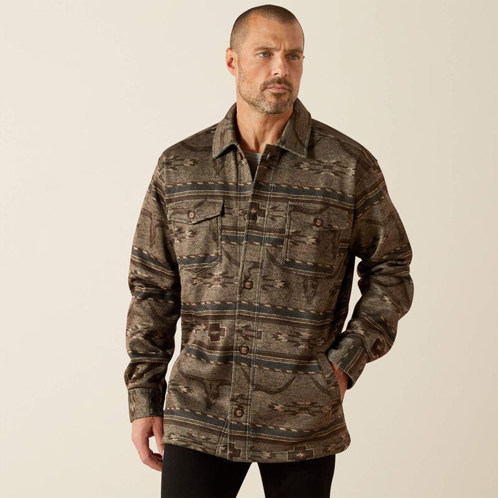Ariat mens Caldwell Printed Shirt Jacket