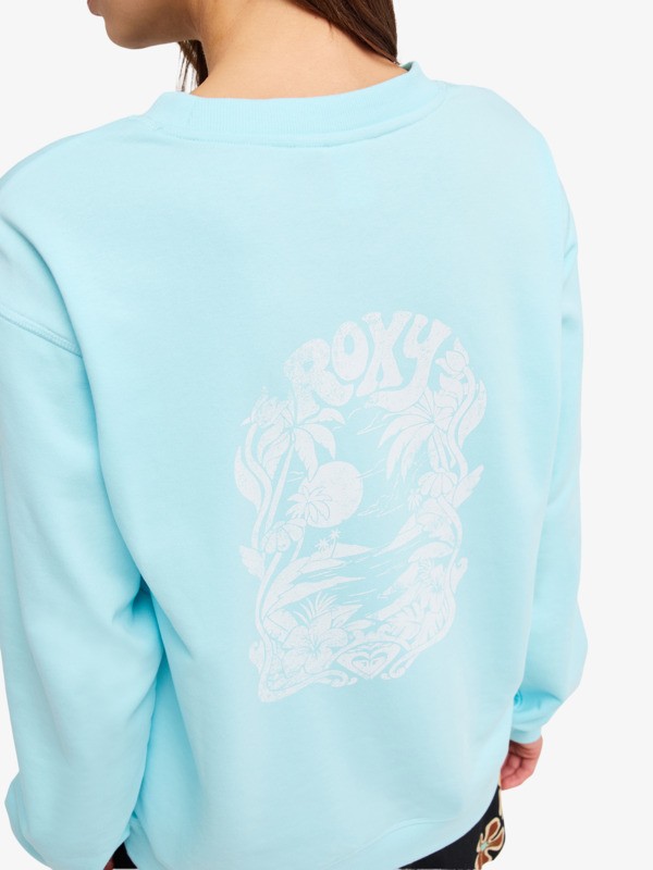 Surf Stoked Terry Vint Sweat Bleu Femme