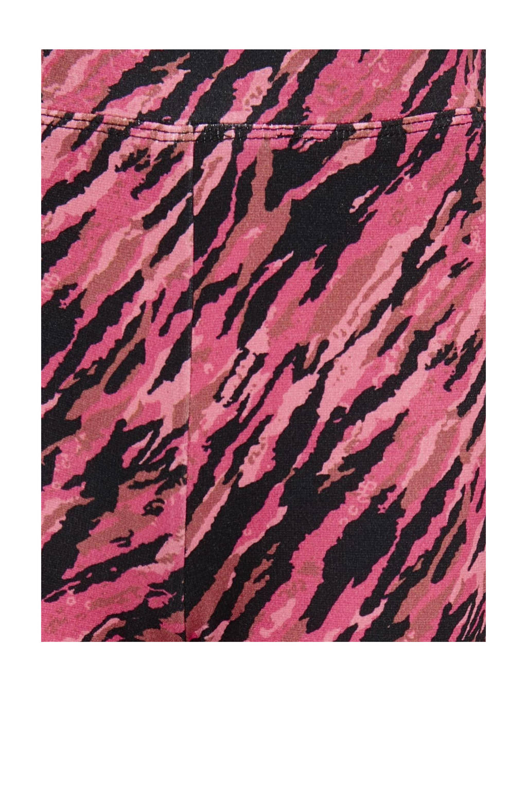 ONLY flared broek KOGPAIGE met all over print donkerroze/zwart