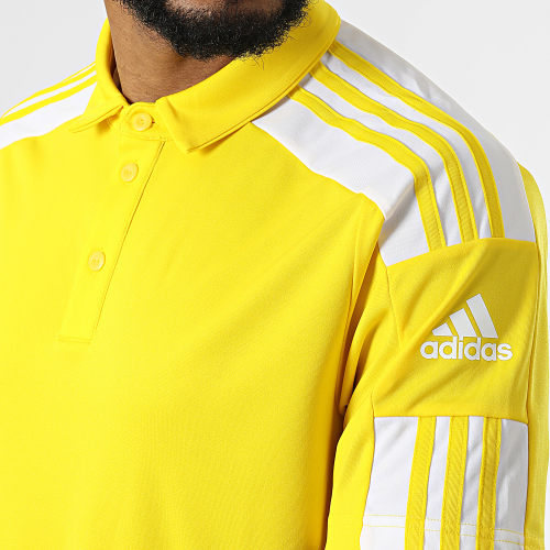 Polo Manches Courtes De Sport A Bandes GP6428 Jaune