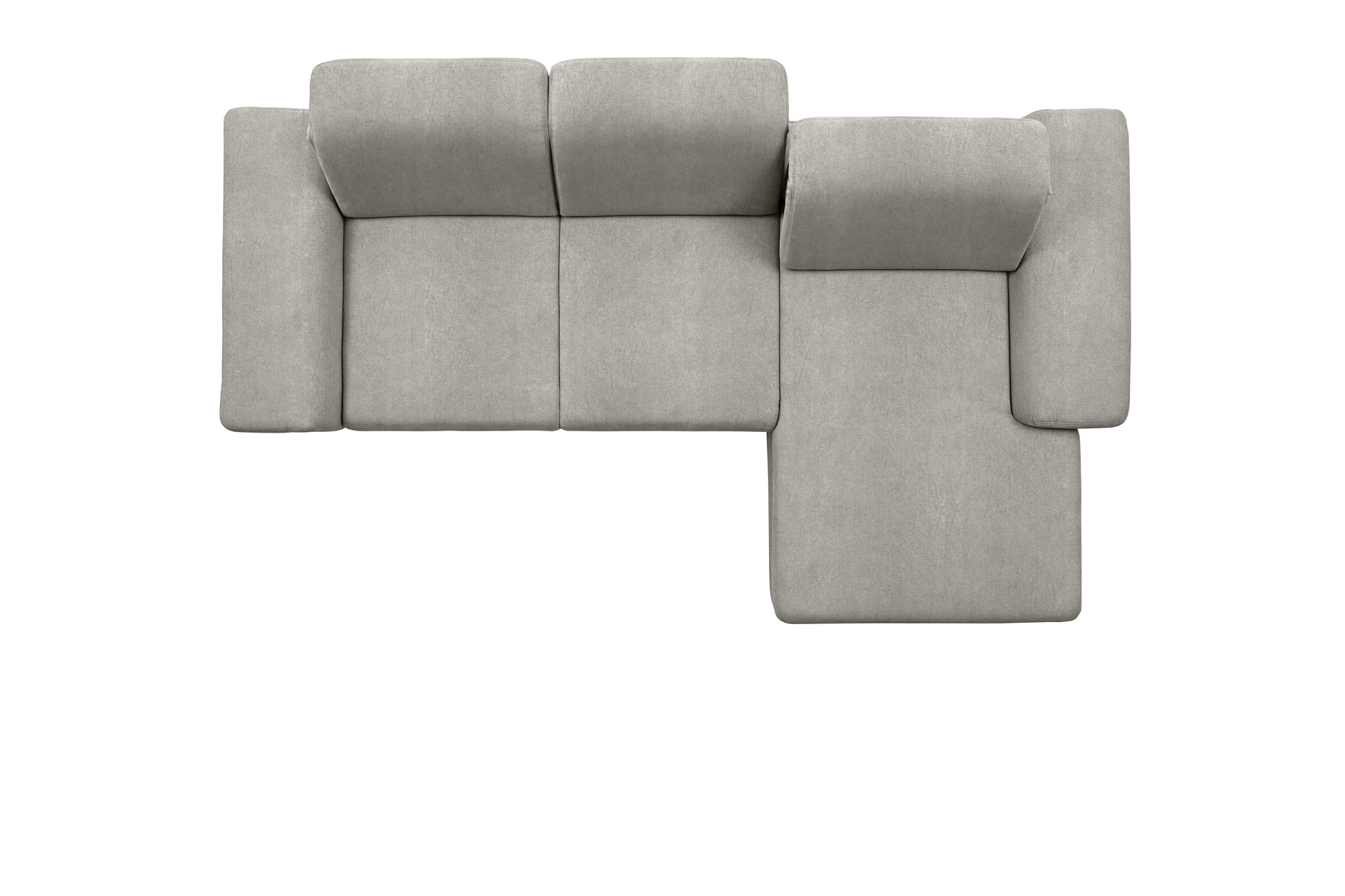 polsterpower Boxspringsofa - Saddle alu - Basismodell - Recamiere rechts