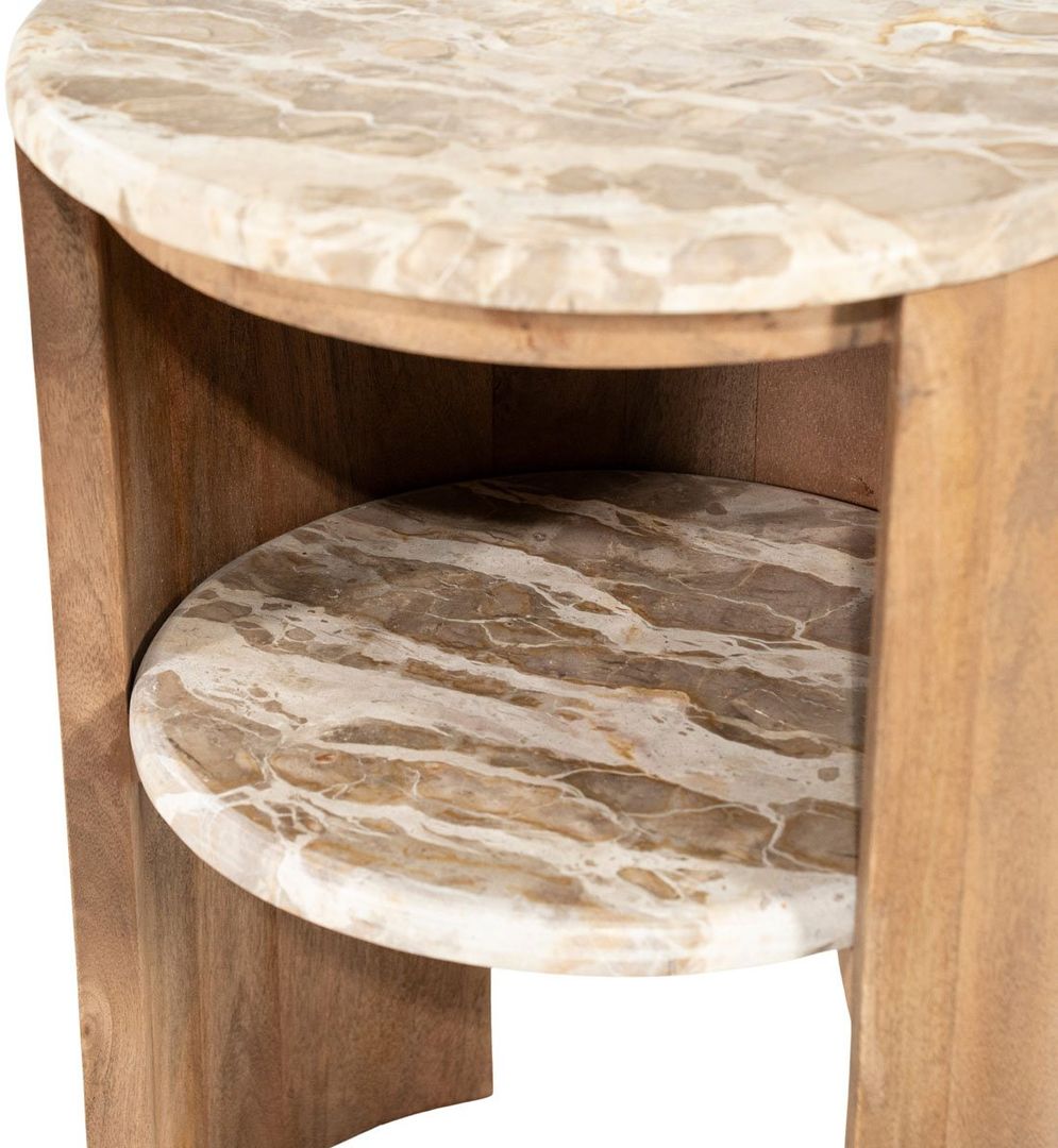 Bijzettafel Marbelon Naturel van By Boo