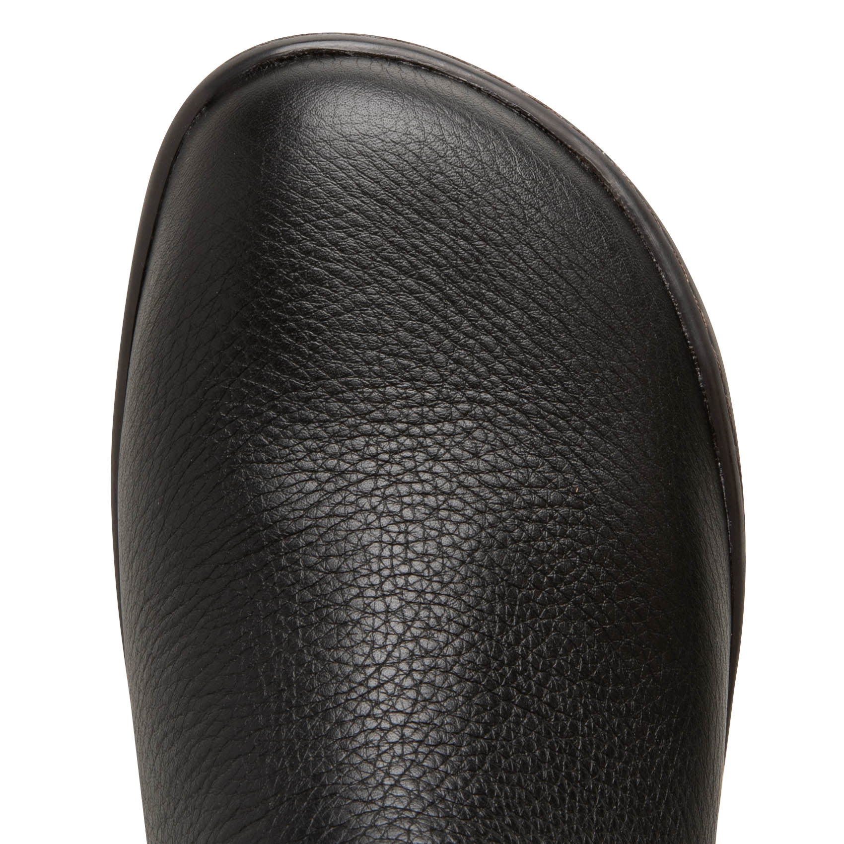 PEU CAMI - Bottines plates à bout rond en cuir | Noir