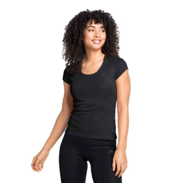 Odlo Dame T-shirts Top Crew Neck Short Sleeve Active Sort