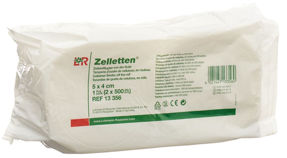 LOHMANN & RAUSCHER Zelletten Zellstofftupfer Rollen 2 Stk