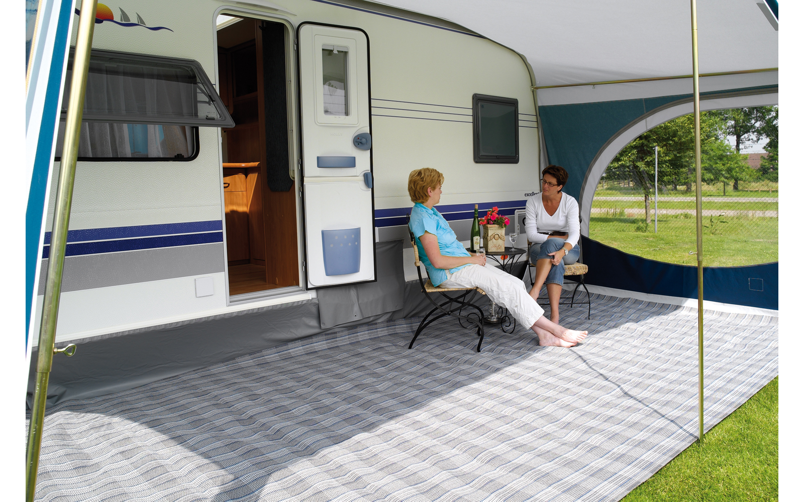 Walker Jolax 1035 - 1080 Zeltteppich anthrazit 250 x 680 cm