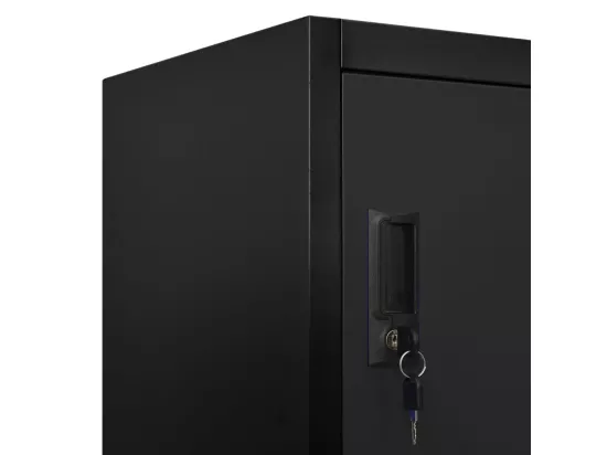 Armoire à casiers Noir 90x45x180 cm Acier