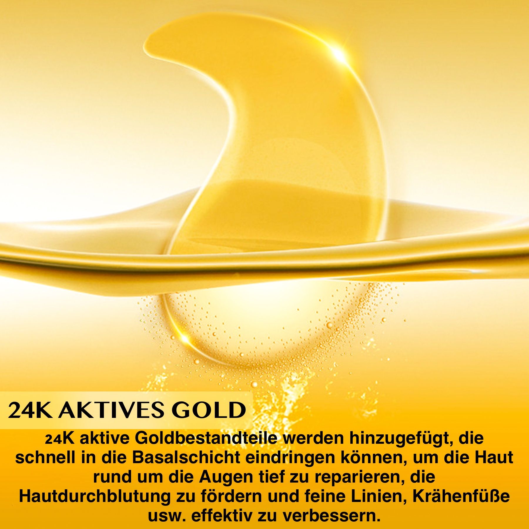 ALIVER Augenpads Crystal Collagen Gold Eye Mask Anti Aging